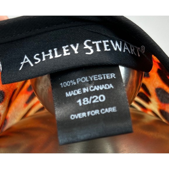 Ashley Stewart Blouse V Neck Wrap Side Tie Top Semi Sheer SZ 18/20 - Picture 3 of 3